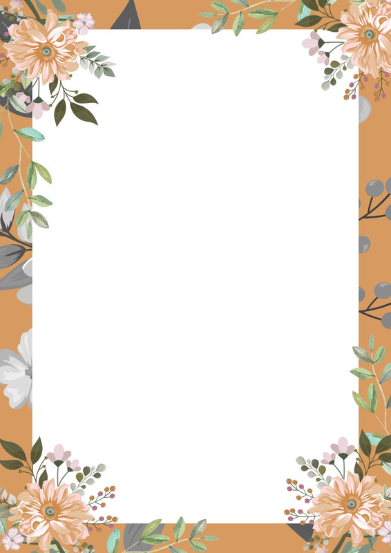 Page 4 - Free printable page border templates you can customize | Canva