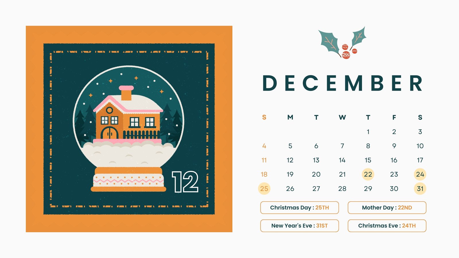 10+ Christmas Calendar Wallpapers : For Desktop & Tablet 1 - Fab Mood |  Wedding Colours, Wedding Themes, Wedding colour palettes