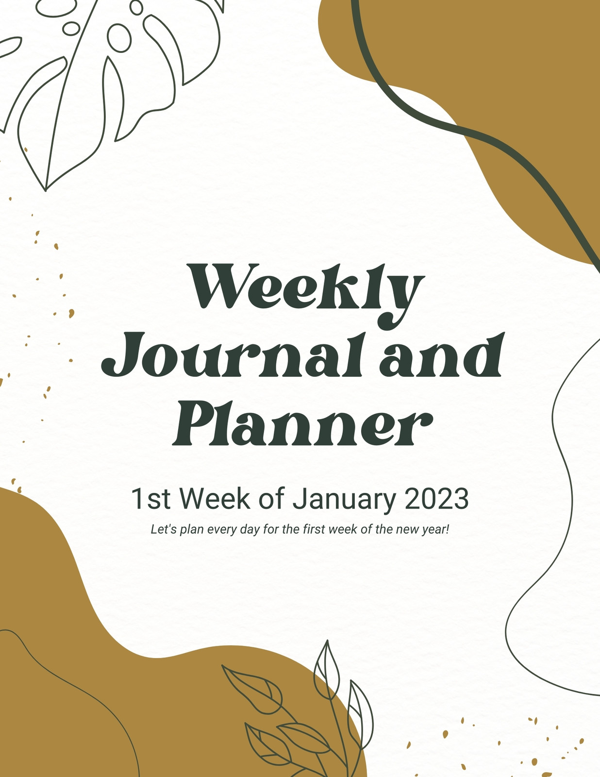 Weekly Planner Poster