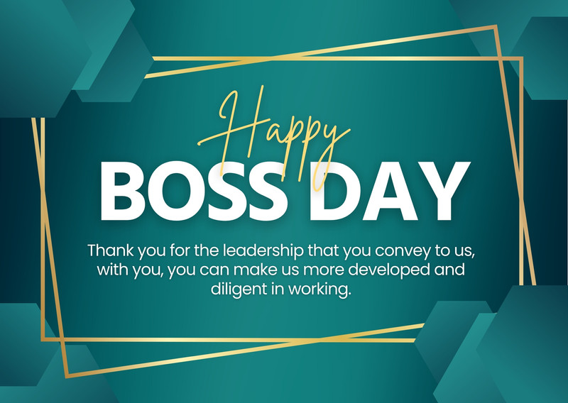 Free to customize and print Boss Day card templates Canva