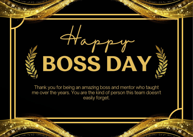 Free to customize and print Boss Day card templates Canva