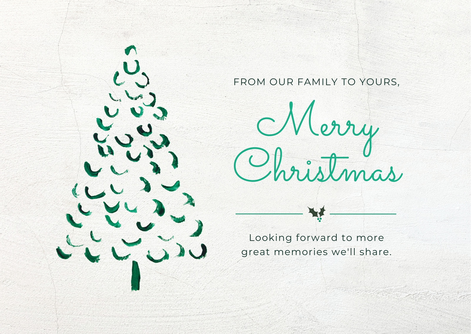 Free custom printable Christmas card templates