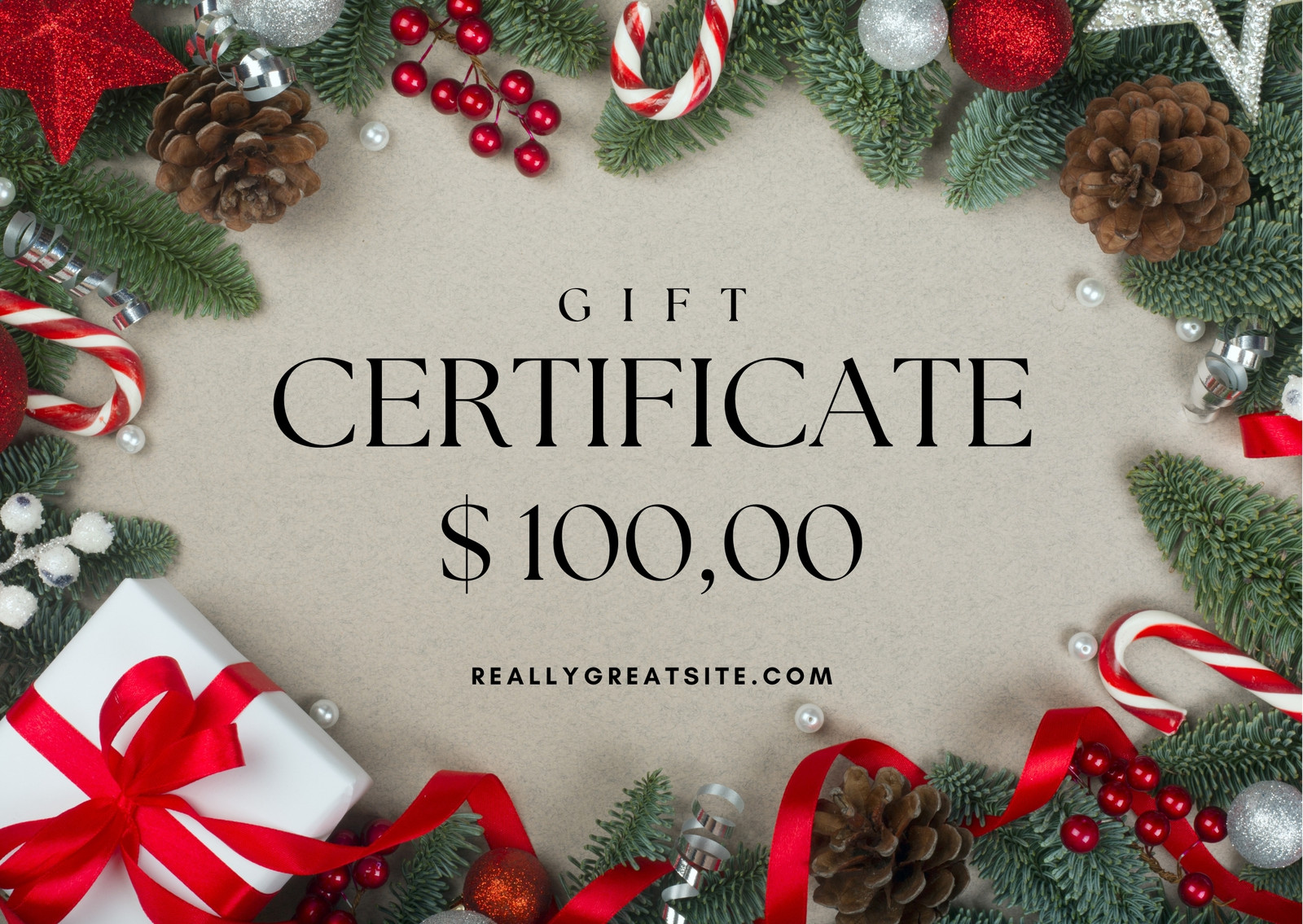 Free Printable Christmas Gift Certificate Templates