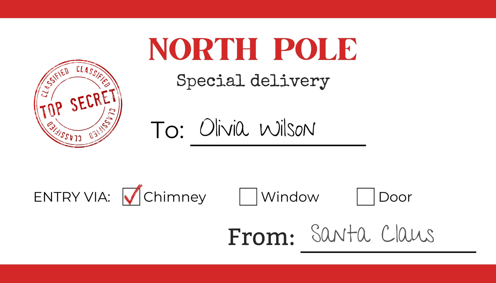 Free Printable Santa Gift Tags