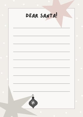 Free printable Santa letter templates you can customize | Canva