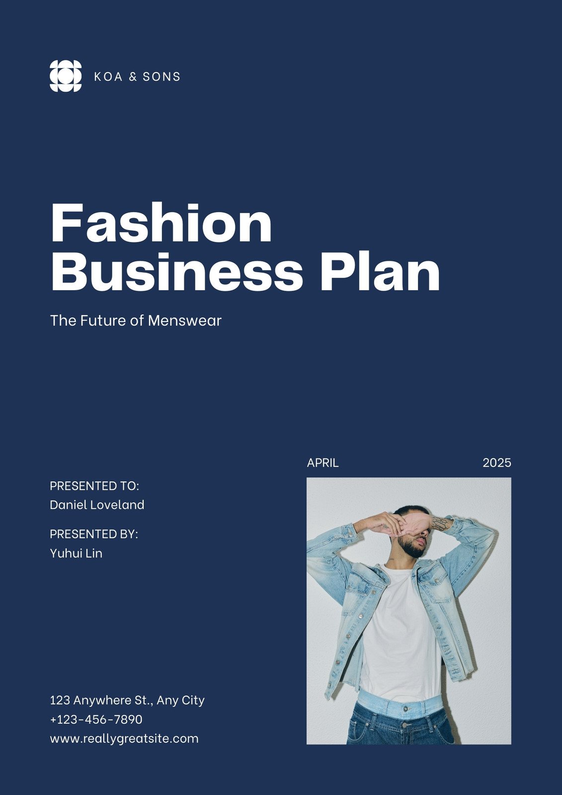 business plan template for clothing brand