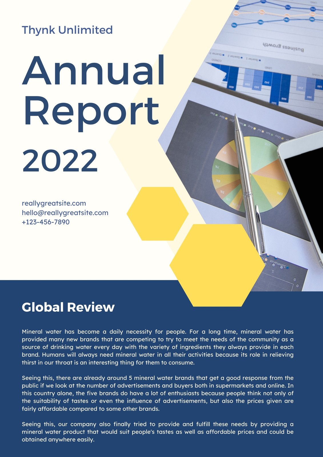 annual report inside pages