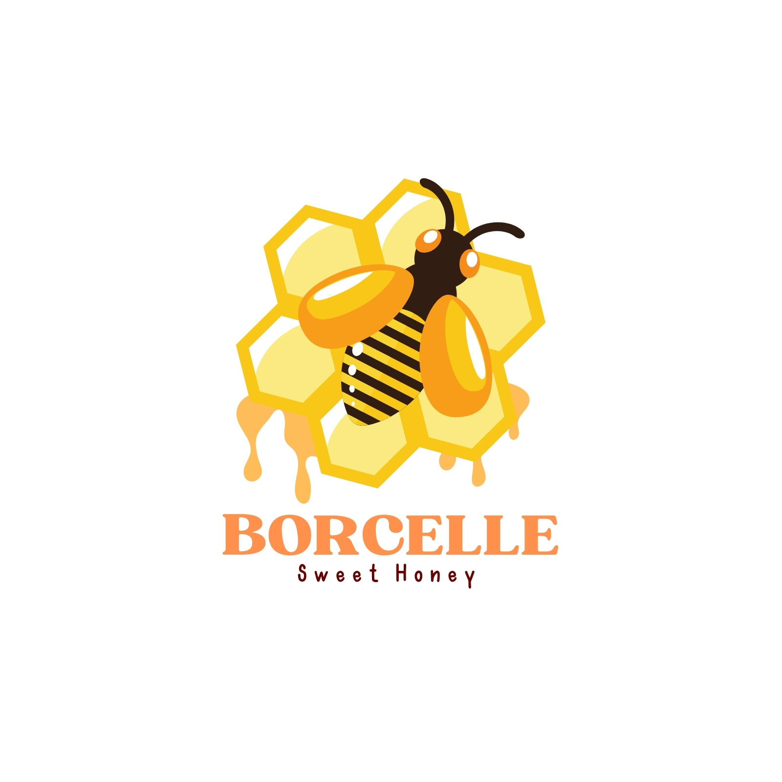 set of creative honey logo with slogan template 12014836 Vector Art at  Vecteezy