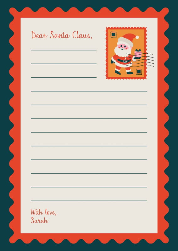 Customize 144+ Christmas Letter Templates Online - Canva