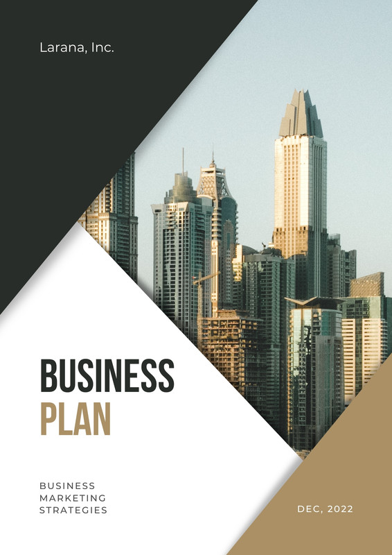 Free custom business plan cover page templates to print | Canva