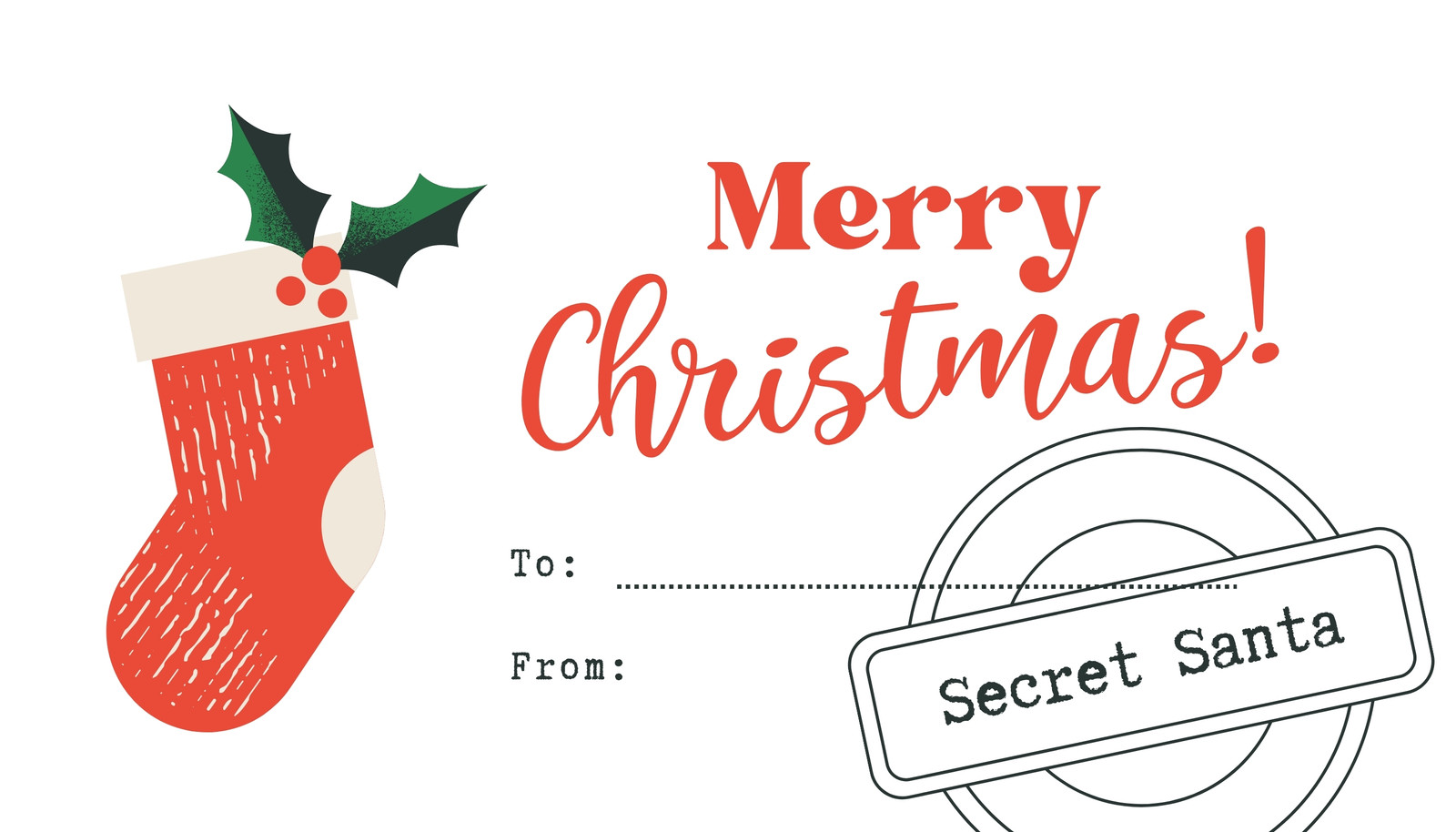 Printable Ho Ho Ho Merry Christmas Santa Gift Tags >>>