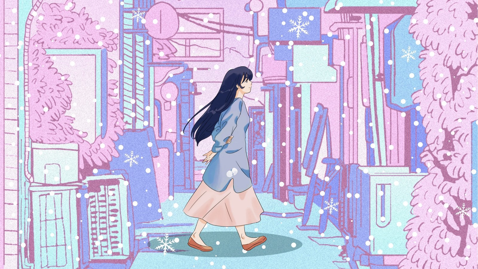 Kawaii Anime • For You, Winter Flower Anime, HD wallpaper