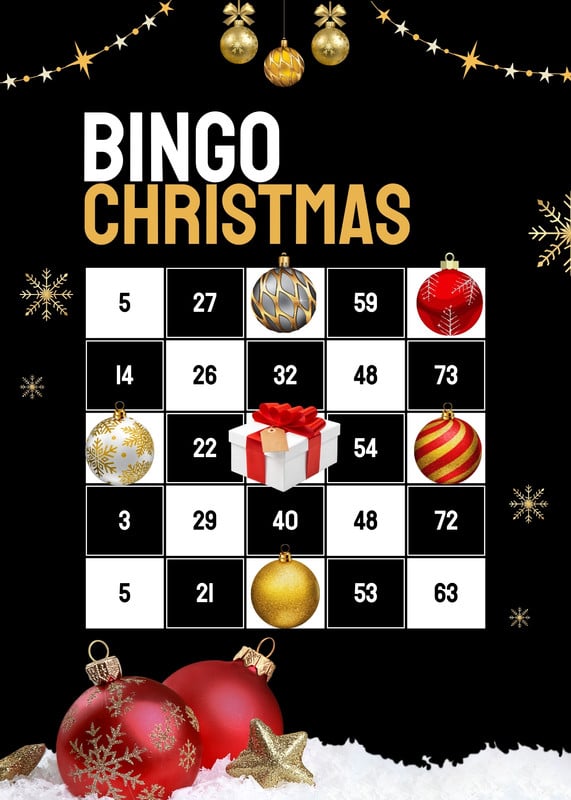 Customize 76+ Christmas Bingo Cards Templates Online - Canva