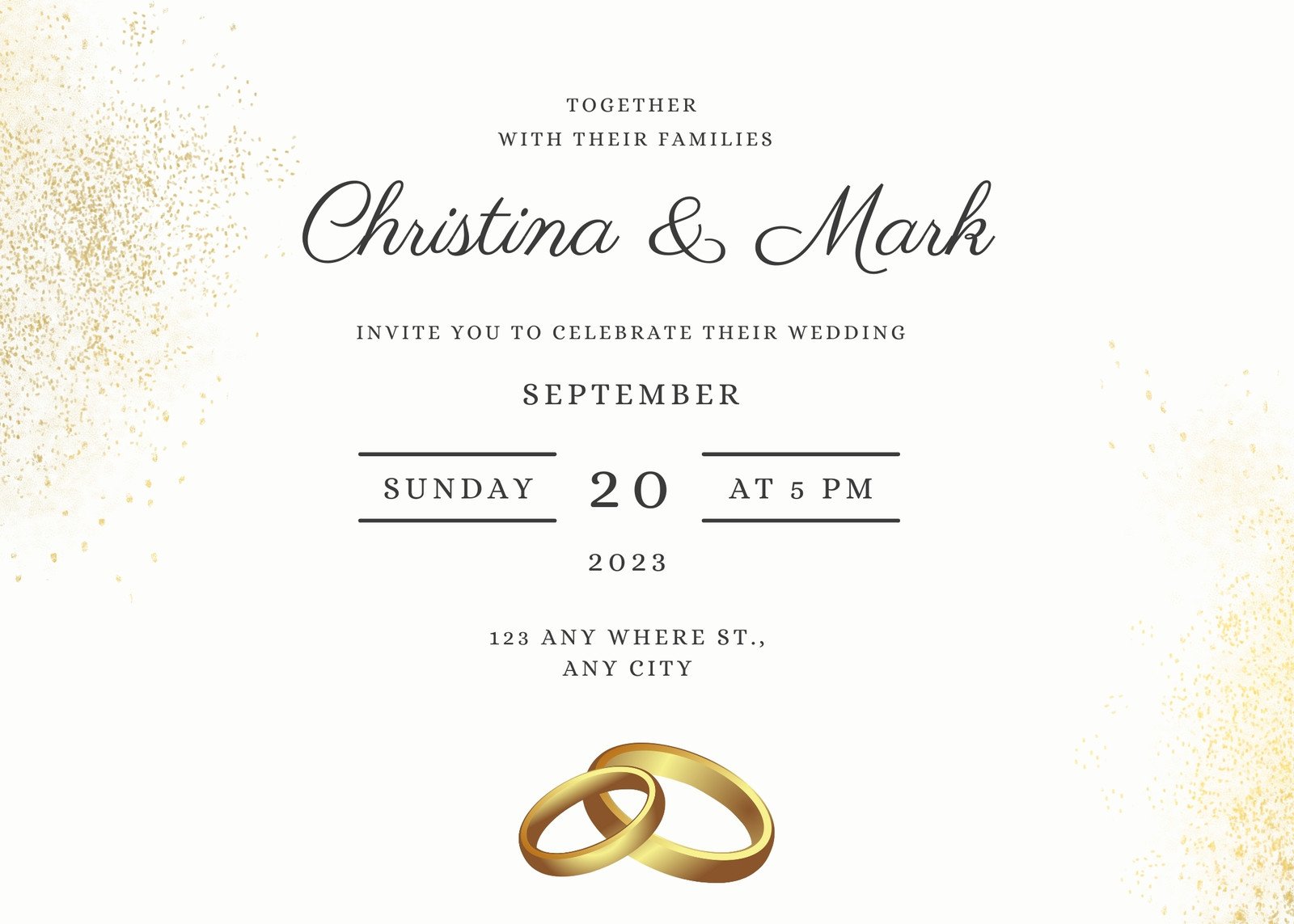 canva white golden aesthetic wedding invitation DXPbkeQe9kE