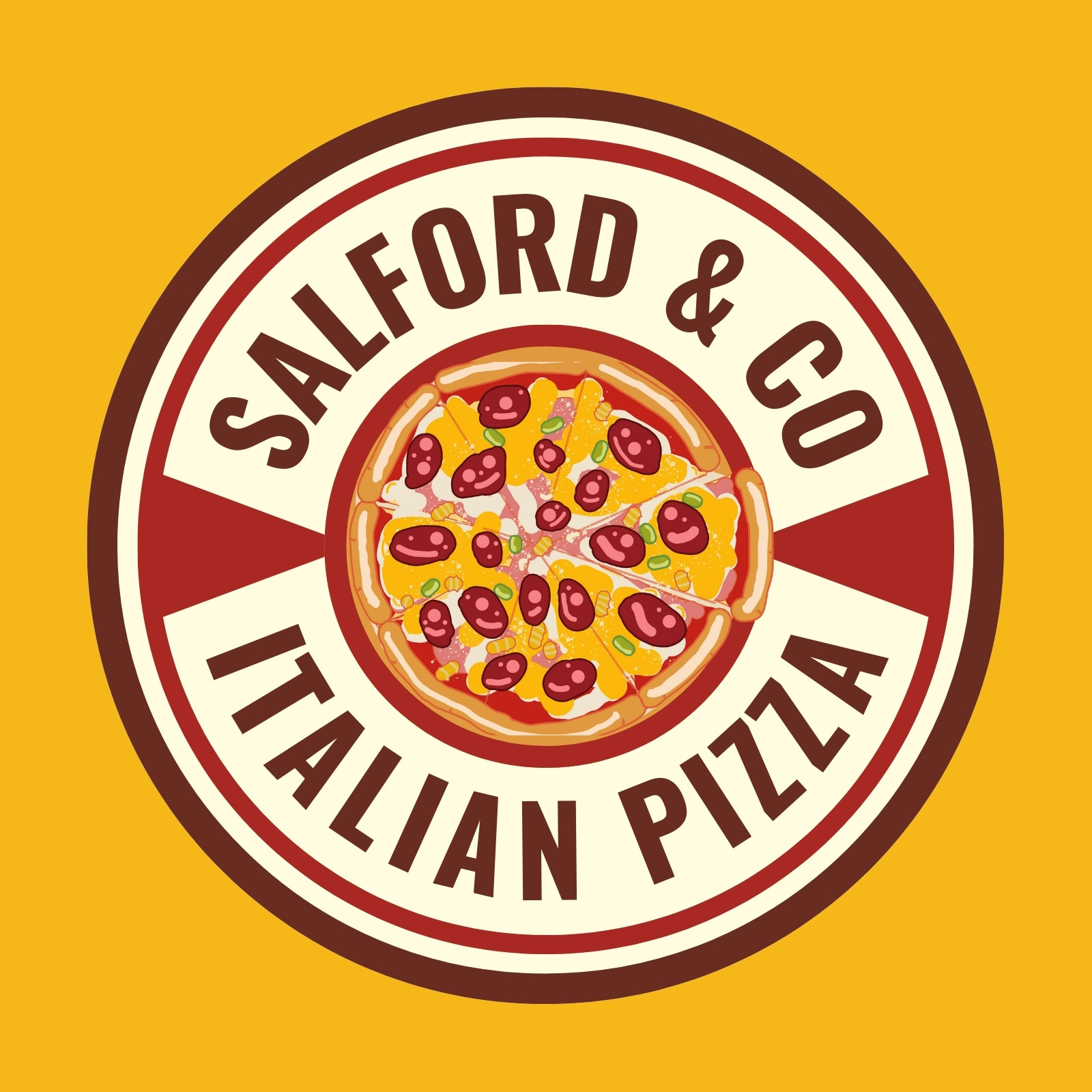 Free and customizable pizza templates