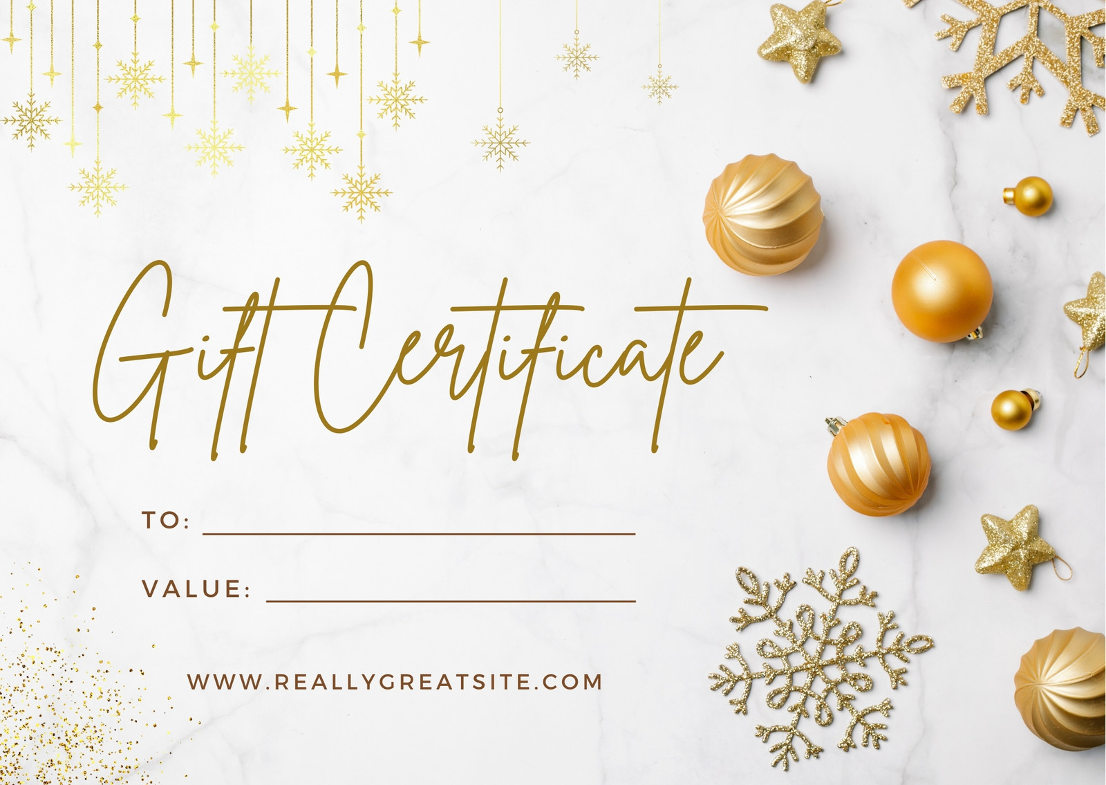 Santa Gift Certificate Template