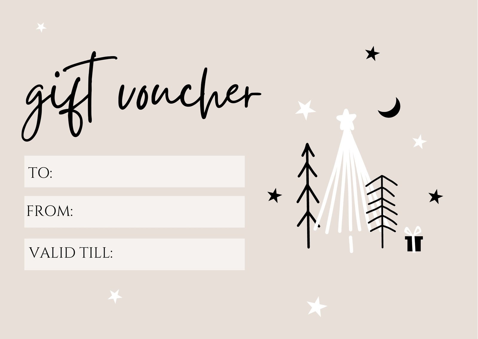 Page 3 - Free, printable custom Christmas gift certificate