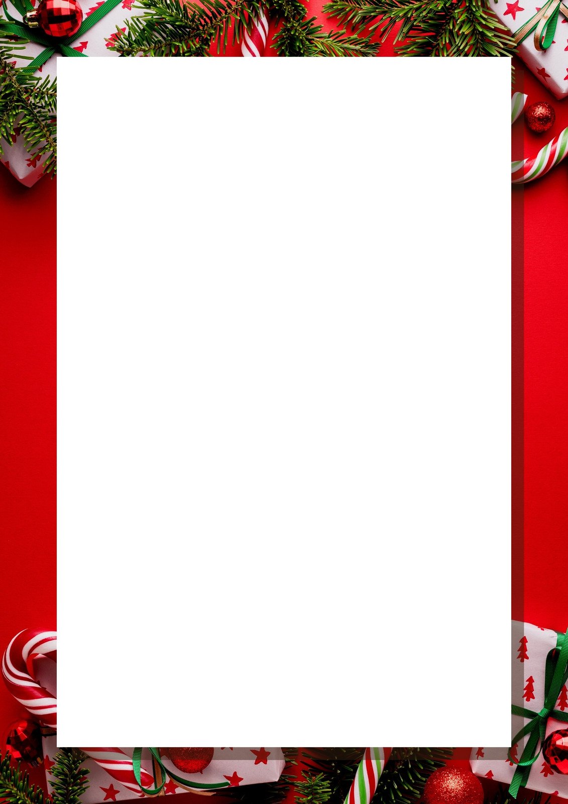 christmas frames and borders red