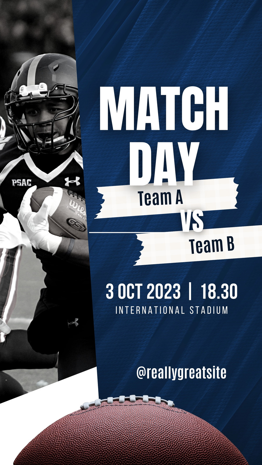 Football Match day flyer Template