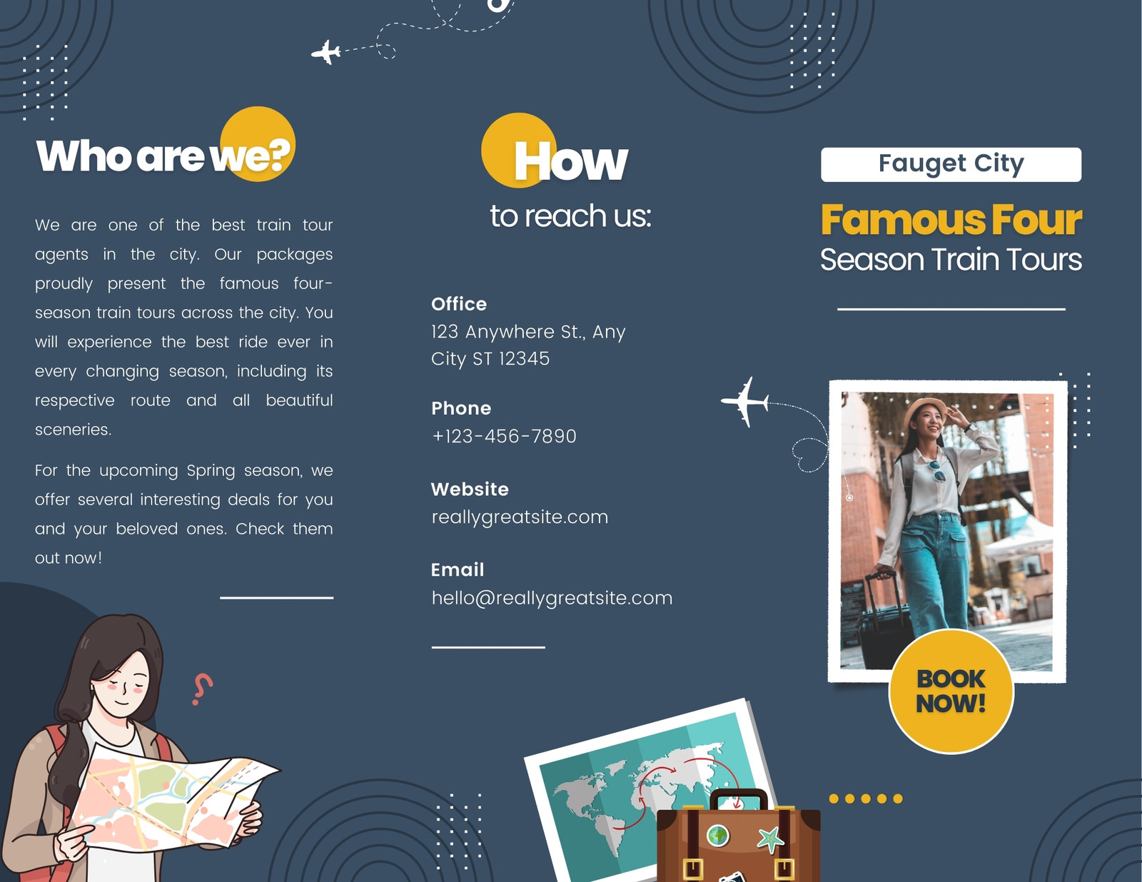 Page 4 - Free Custom Printable Z-Fold Brochure Templates | Canva