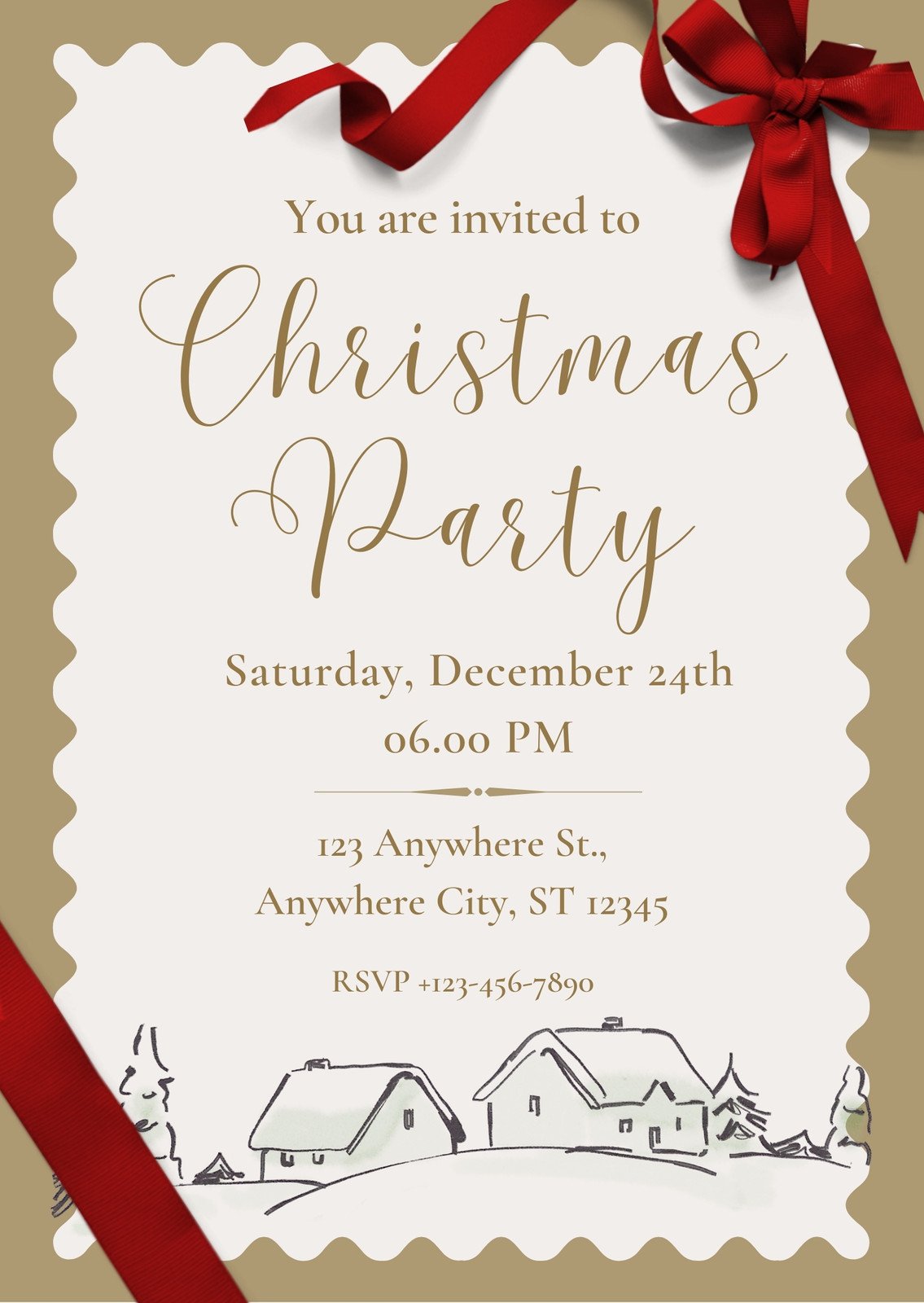 Classic Holiday Party Invitations, Christmas, New Year's, 2023 Designs
