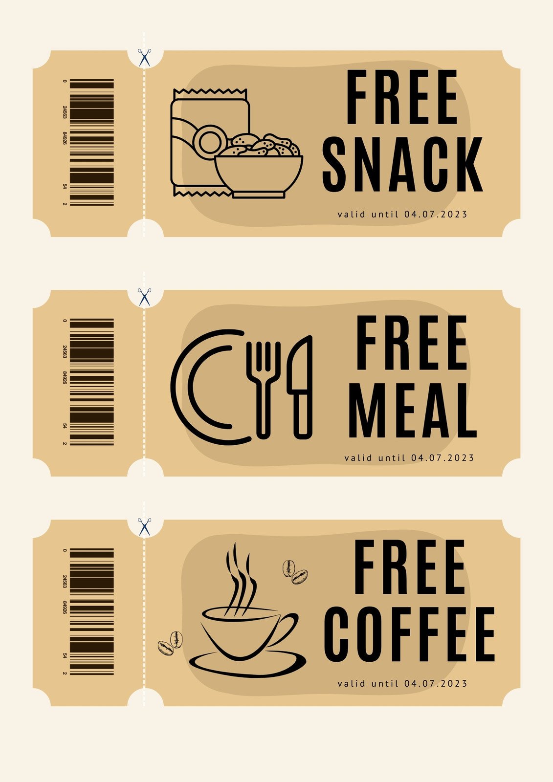 Low-Cost Food Coupons