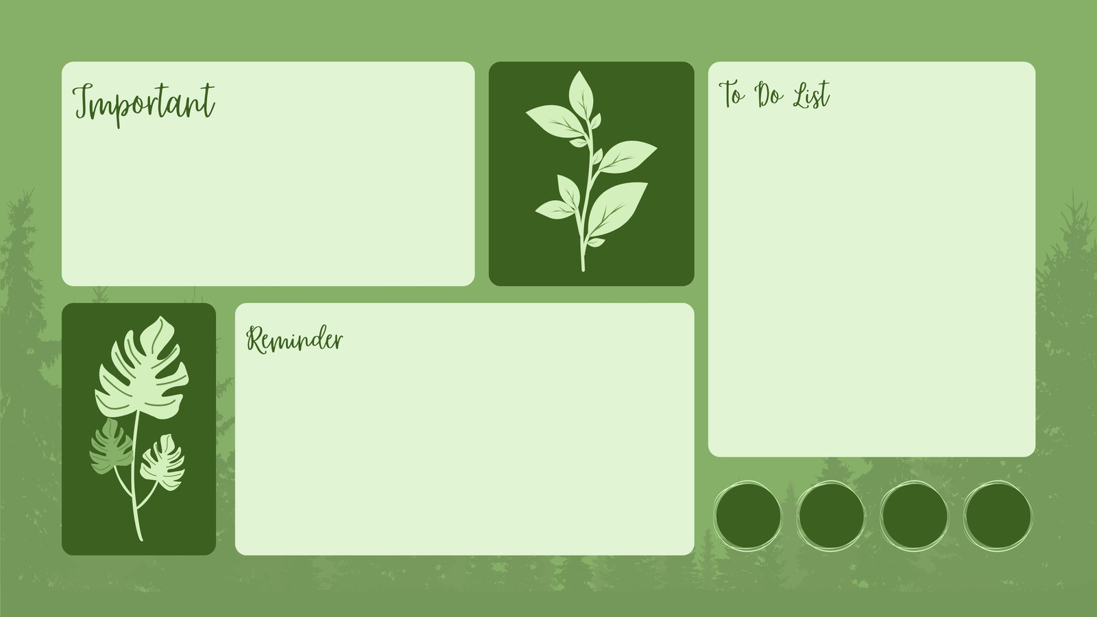 Free and customizable wallpaper green templates