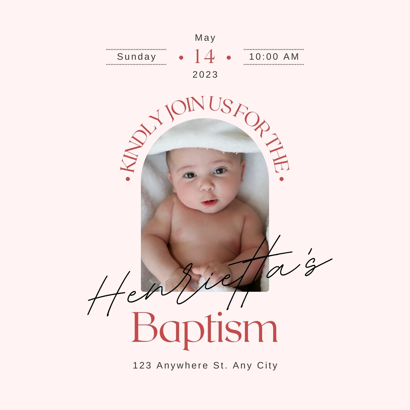 baptism invitation templates for girls