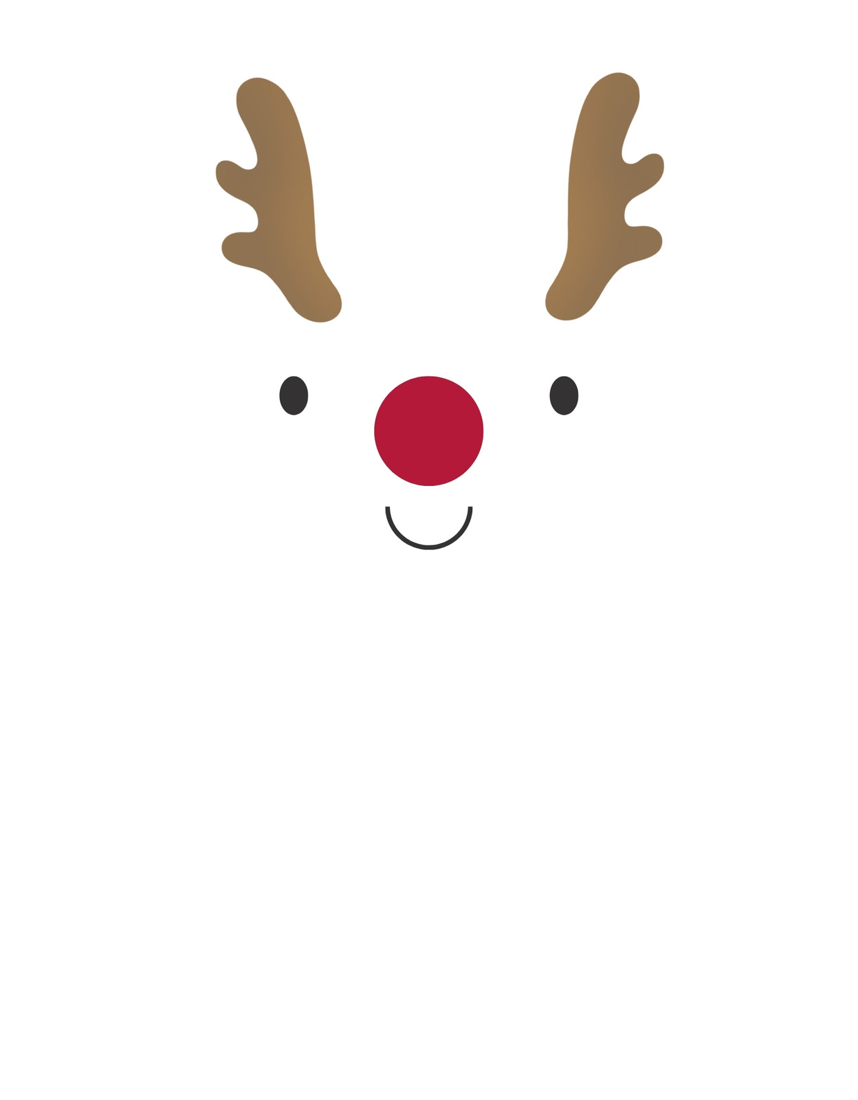 reindeer face template