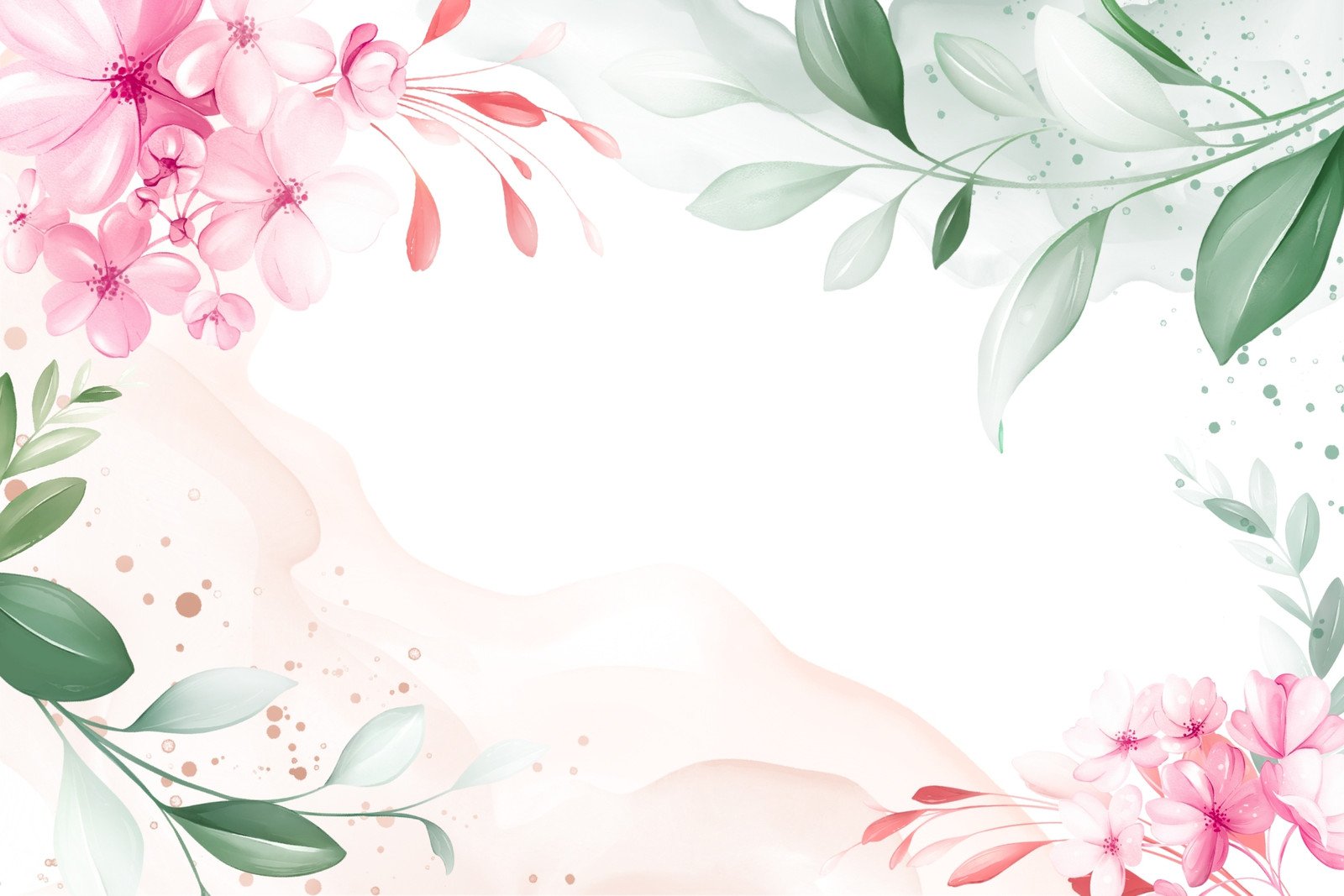 Free and customizable floral desktop wallpaper templates