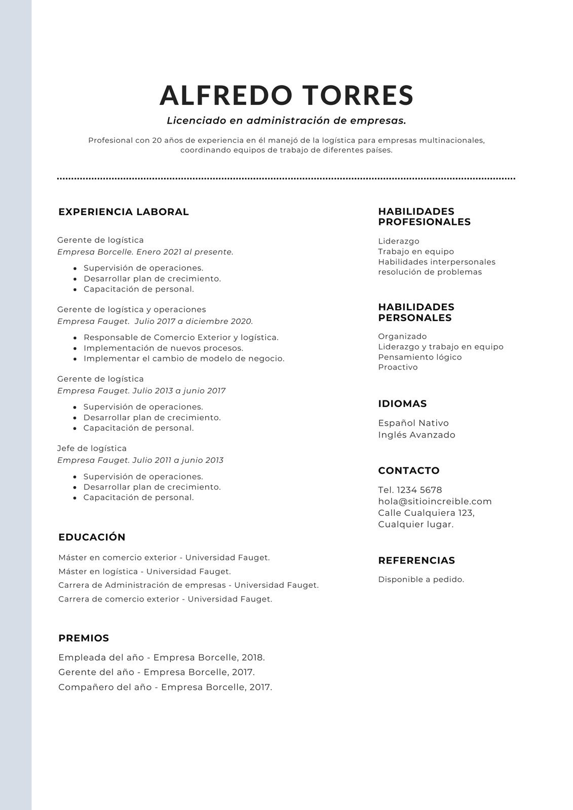 Page 19 - Free professional simple resume templates to customize