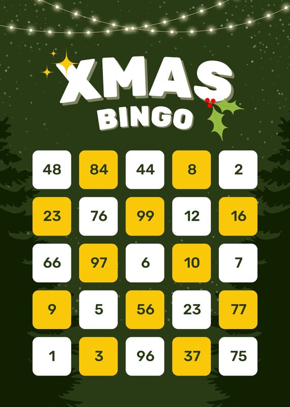 Free printable Christmas bingo card templates | Canva