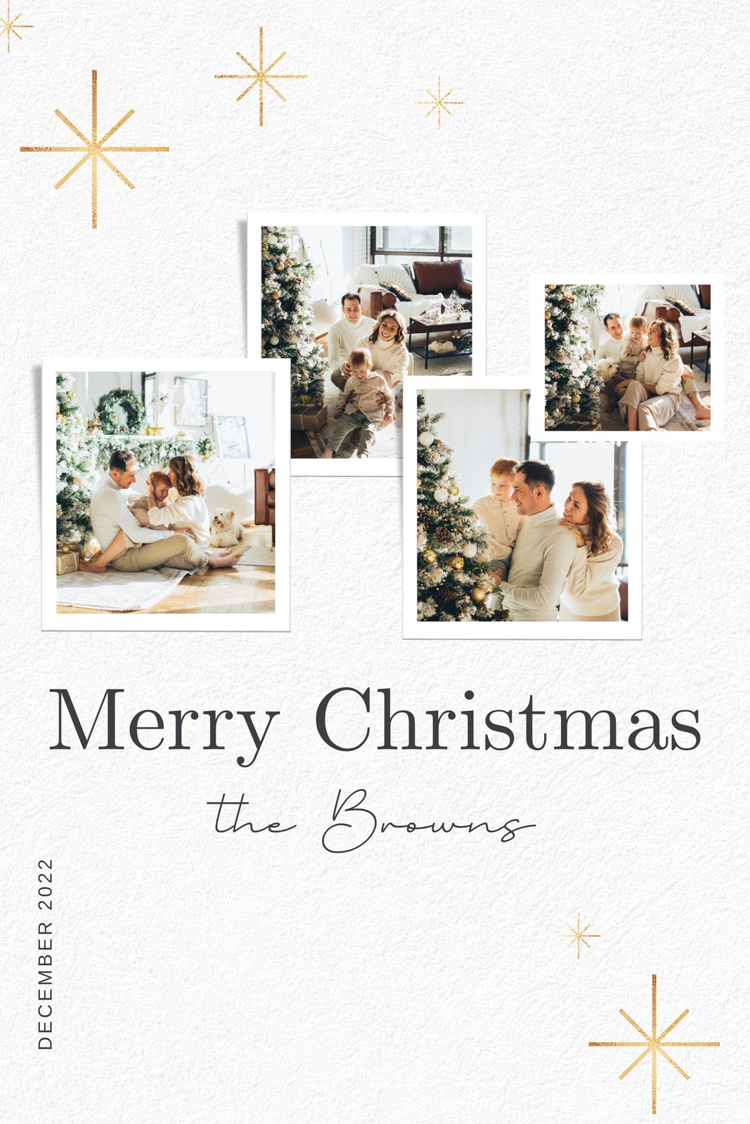 Free custom printable Christmas card templates