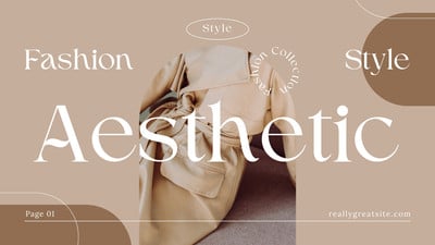 Free and customizable aesthetic templates