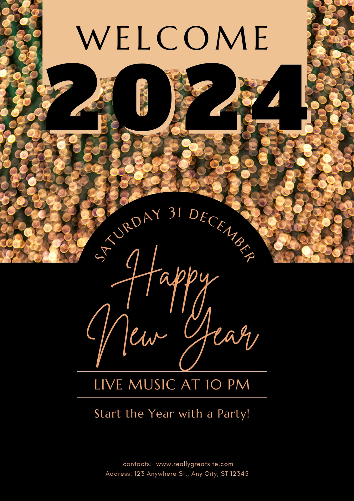 Free New Year flyer templates that you can customize