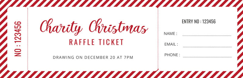 Free Christmas ticket templates to edit and print | Canva