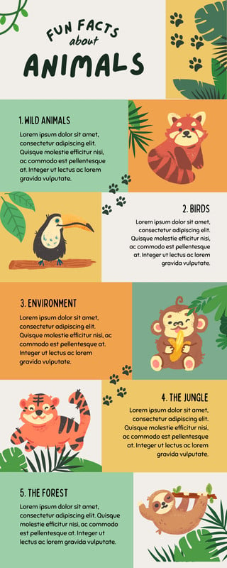 63+　Customize　Infographic　Animal　Templates　Online　Canva