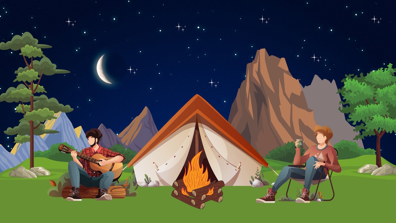 Camping Cliparts Stock Vector and Royalty Free Camping Illustrations