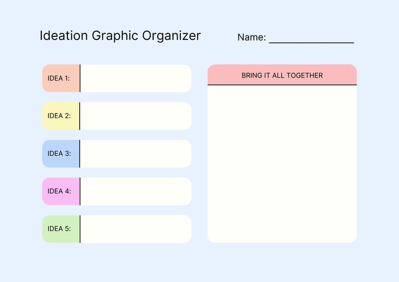 Page 2 - Free printable graphic organizer templates to customize | Canva