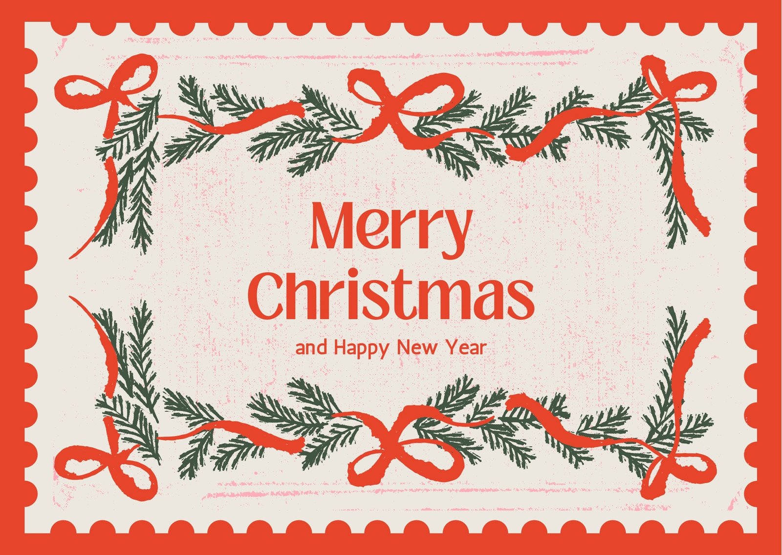 Christmas and New Year Greeting Card Template in Publisher, Pages