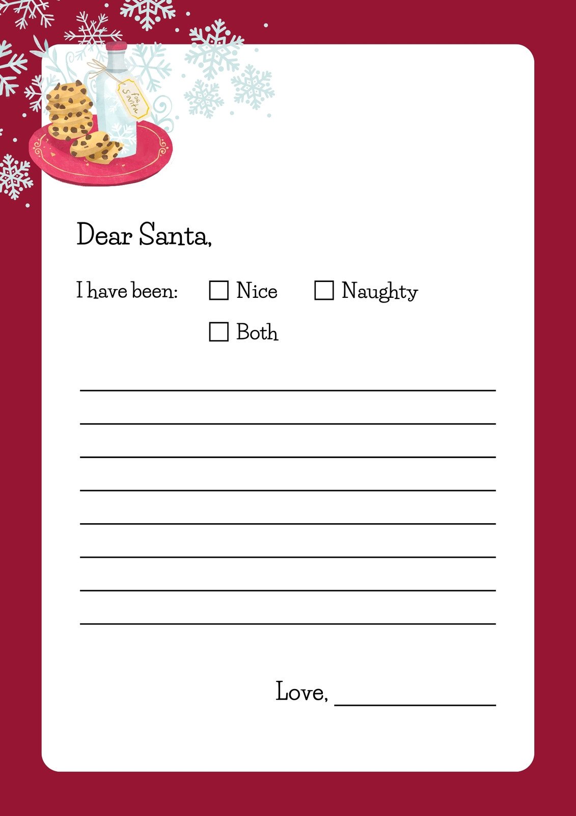 christmas letter templates
