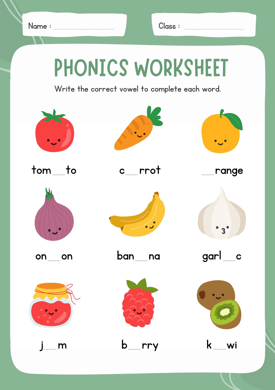 Page 3 - Customize 141+ Food Worksheet Templates Online - Canva