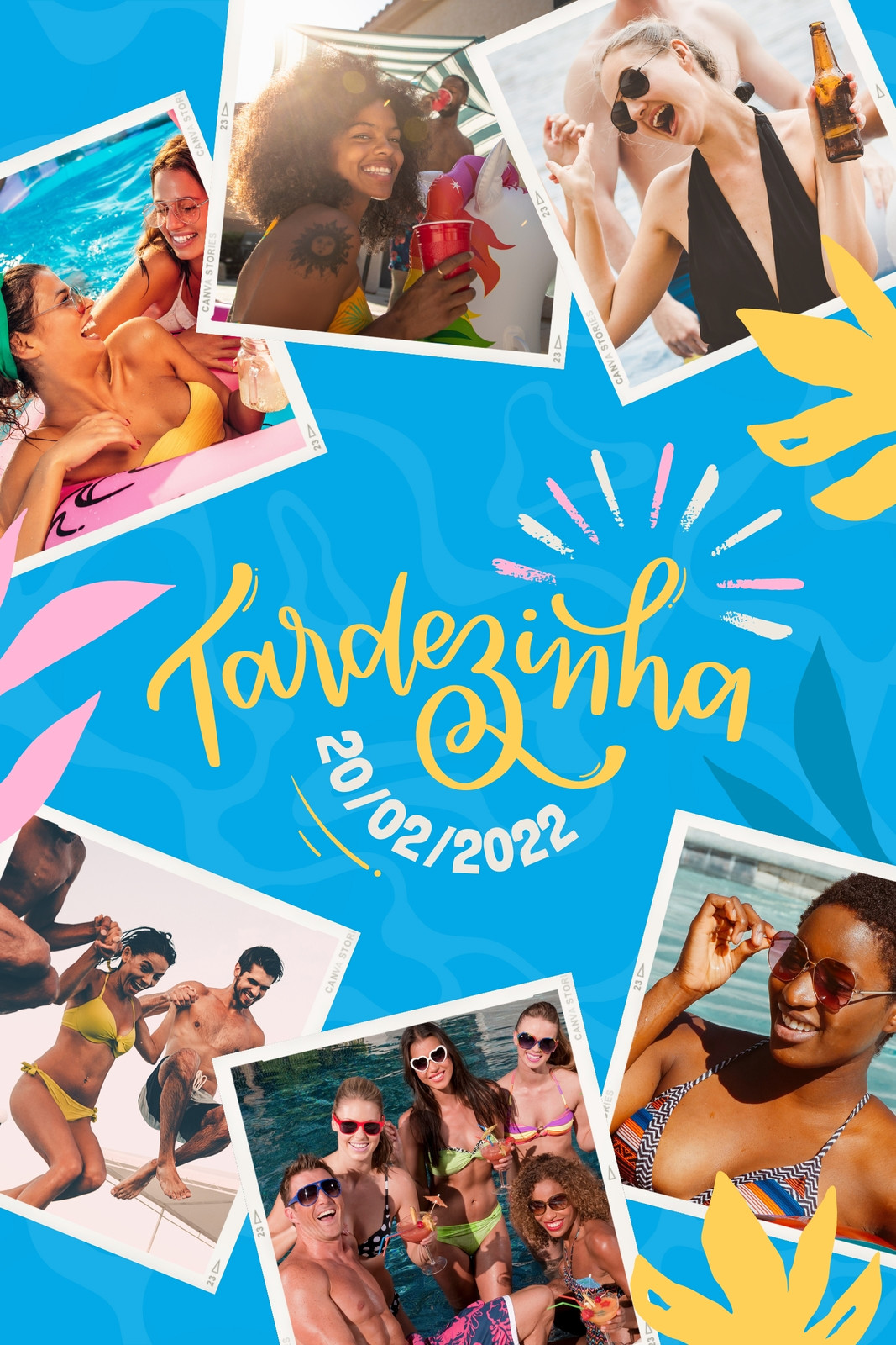 Modelos gratuitos e personalizáveis de pool party - Canva