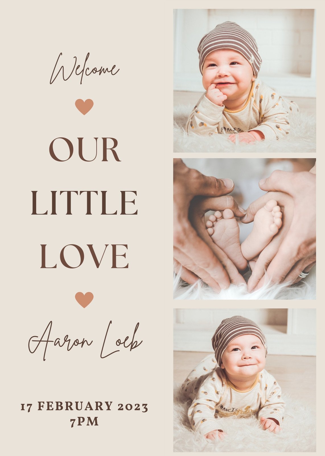 Free and customizable baby templates