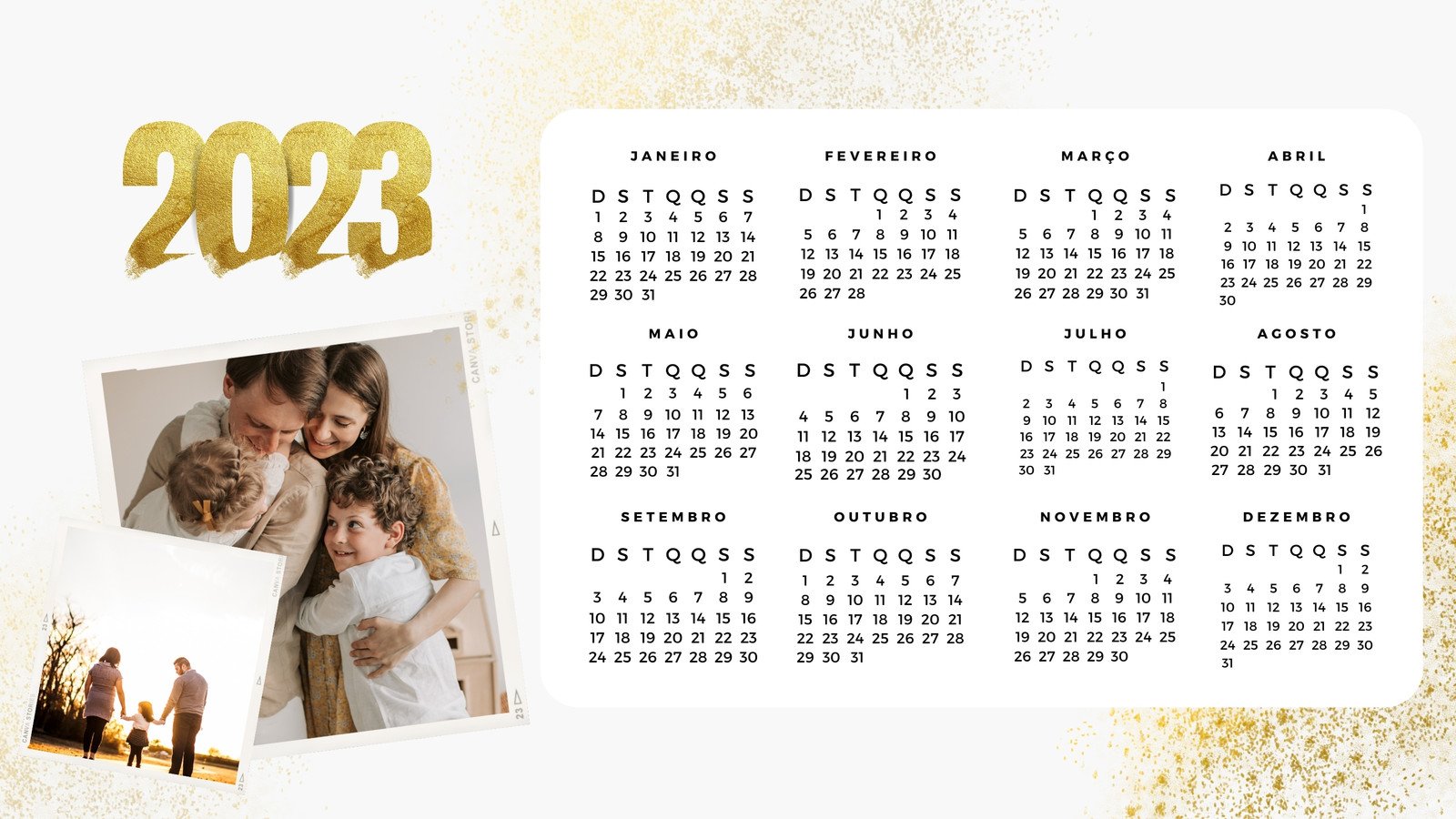 Como baixar calendário de 2023 com feriados para imprimir no Canva