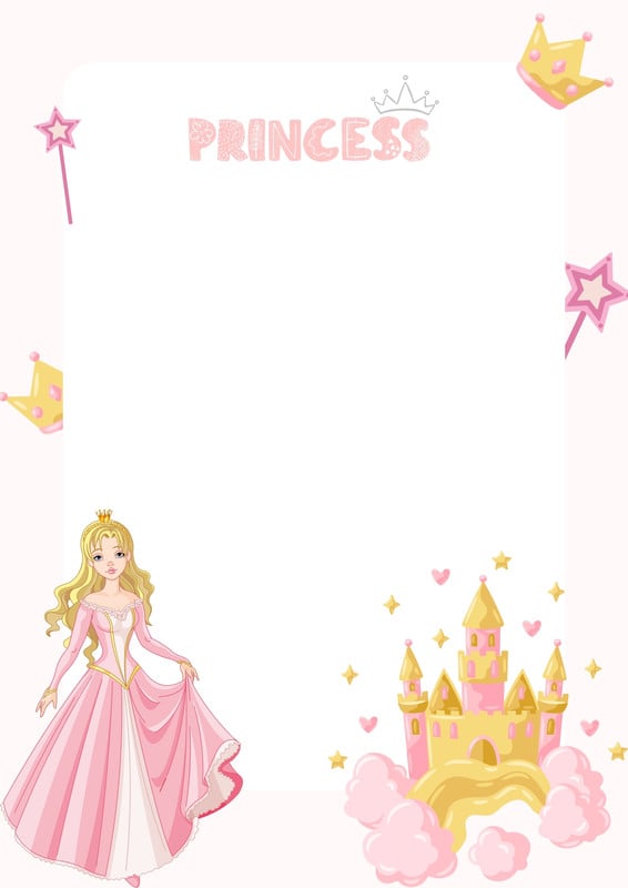 princess invitation backgrounds
