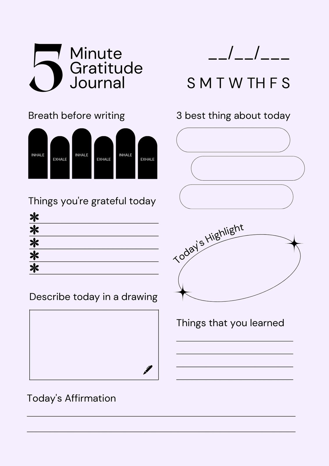 Free editable and printable journal templates