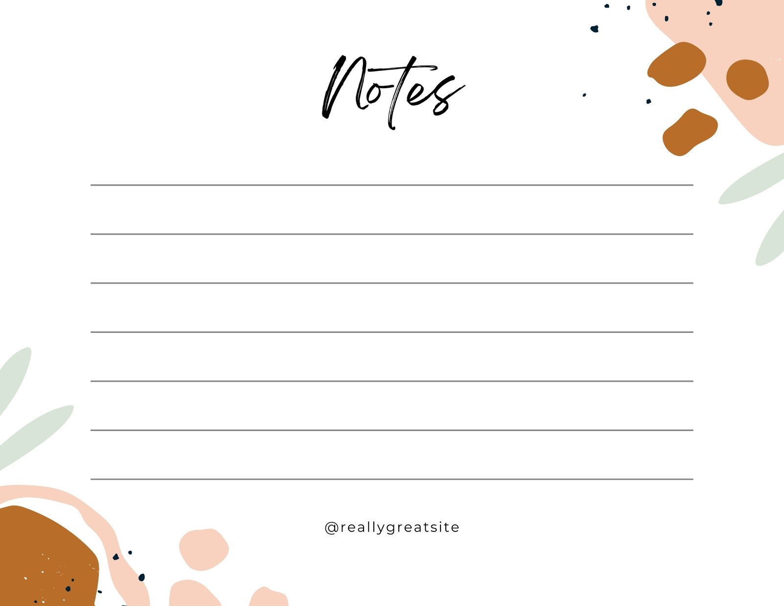 Page 10 - Free printable customizable note card templates