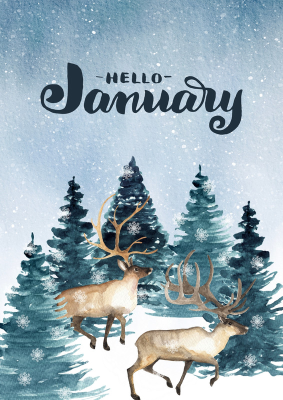 Free and customizable january templates