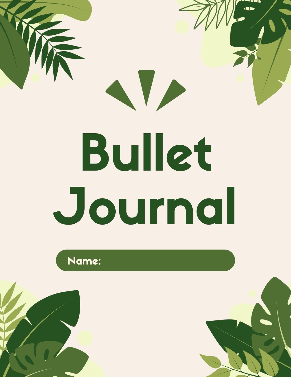 Free Creative Abstract Bullet Journal General Planner template to design